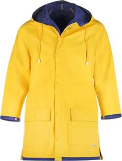 Friesennerz FRIESEN Original Büro oder Watt? - Unisex Regenjacke Regenmantel in Gelb Damen Größe 42 von FRIESEN Friesennerz