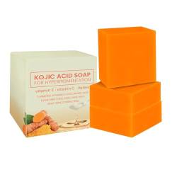 3 Stück Naturseife Stück Ingwer Seife Natürlich Biologisch Feste Seifen Handgemacht für Haut Haare Körper Gesicht, Bar Soap für Baden Duschen Waschen (Orange, One Size) von FRMUIC