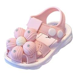 FRMUIC Kinderschuhe Sandalen Weicher Sohle Schuhe Mädchen Sandalen Sommersandalen Kleinkindschuhe Hausschuhe (Pink, 19.5 Infant) von FRMUIC
