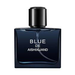 Herrenparfüm Langfristiges leichtes Parfüm Frisch Eau de Toilette für Männer 50 ml (Blue, One Size) von FRMUIC