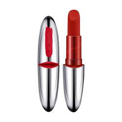 Lippenstift Samt Langlebiger Hochpigmentierter Nude Wasserdichter wasserdicht langhaltend lippenpflege Lipgloss Lippen-Make-up-Geschenk (Red, One Size) von FRMUIC