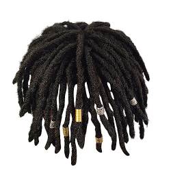 Perücke Damen Herren Kunsthaar Frisur mit Dreadlocks für Karneval Kostüm, Faschingskostüme für Karneval, Halloween (Black, One Size) von FRMUIC