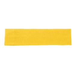 Stirnband einfarbig, elastisches Übungs-Stirnband, Fitness Yoga Antitranspirant-Stirnband, Haar-Accessoires Haargummi (Yellow, One Size) von FRMUIC
