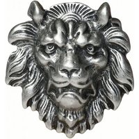 FRONHOFER Gürtelschnalle 17712 Gürtelschnalle Löwenkopf, altsilber, Lion Buckle, Löwen Schnalle von FRONHOFER