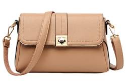 FSD.WG Damen Quaste Reißverschluss Tasche Crossbody Tasche Schultertasche Mode Reisetasche mit mehreren Taschen, Khaki (6061), Large von FSD.WG