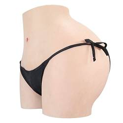 FSYH Realistische Silikon Butt Lifter HöSchen, GefäLschte Vagina Shorts Butt Shaper Control Shorts Hip Enhancer Shapewear UnterwäSche füR Crossdresser Dragqueen,Braun von FSYH