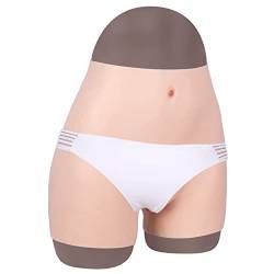 FSYH SilikonhöSchen Realistisches Vagina-HöSchen Control Panties Hip Lifter FüR Herren Versteckte Gaff-Slips füR Crossdresser-Transen,Weiß,XXL von FSYH