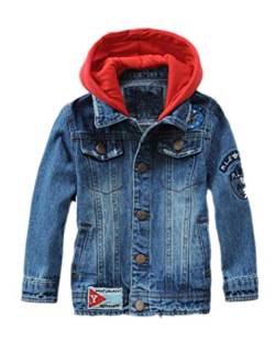 FTCayanz Mädchen Jungen Baby Beiläufig Stilvoll Frühling Herbst Jeans Denim Coats Mantel Kinder Jeansjacke Art 4-Blau 4-5 Jahre/Körpergröße 100-110 von FTCayanz