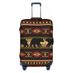 FTLBYWNK Gepäckhülle 45,7-81,3 cm Trolley-Koffer Schutzhülle Elastische Reisekoffer Abdeckung für Geschäftsreise Gepäck (Eichhörnchen), bär, S von FTLBYWNK