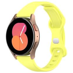 FTRONGRT 20mm Uhrenarmband Kompatibel mit Amazfit Pop, Weiches Silikonarmband, Komfortabel Ersatzarmband für Amazfit Pop. Gelb von FTRONGRT