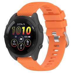 FTRONGRT 20mm Uhrenarmband Kompatibel mit Garmin Venu, Verstellbares Weiches Silikonarmband, Ersatzarmband für Garmin Venu - Orange von FTRONGRT