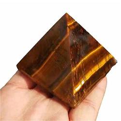 FTTAODFY 50mm Natural Quartz Crystals Stones Yellow Tiger Eye Pyramid Crafts 1pc JITEMZHOU von FTTAODFY