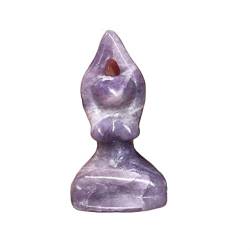 FTTAODFY Crystal Crafts natürliche Halbedelsteinkristalle, Yoga-Schnitzerei, geeignet for Zuhause JITEMZHOU (Color : Lepidolite, Size : 60-70mm) von FTTAODFY