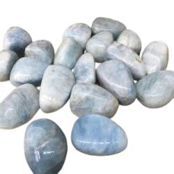 FTTAODFY Home Natürlicher blauer Edelstein, Aquamarin-Trommelkristallstein for die Heimdekoration JITEMZHOU von FTTAODFY