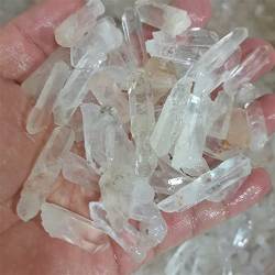 FTTAODFY Home Natural White Crystal Crystal Wand Point Crystal Stone Decor Natürliche Quarzkristalle JITEMZHOU (Size : 300g) von FTTAODFY