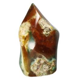 FTTAODFY Marine Jasper Crystal Achat Cave Crystal Stone FlameNaturalReiki Dekoration JITEMZHOU (Size : 800-850g) von FTTAODFY