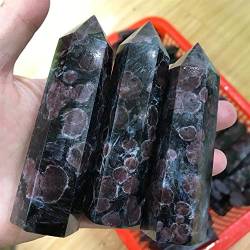 FTTAODFY Startseite 1 Stück natürlicher Quarz-Edelstein Granat-Kristall Einzelpunkt-Hexagon-Stab Prismen dekorieren Proben JITEMZHOU (Size : 9-11cm) von FTTAODFY