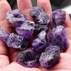 FTTAODFY Startseite Natürlicher unregelmäßiger Amethyst-Kristallstein Lila Kies Probe Rohquarzkristall Geschenkschmuck JITEMZHOU (Color : Amethyst Stone, Size : 400g) von FTTAODFY