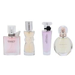Parfums, 4pcs Parfums Elegant Calm Exquisite Floral Perfume, Classic Floral Fruity Long Lasting Fragrance, Damenparfüm für Mädchen Frauen von FTVOGUE