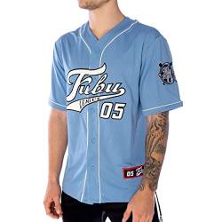FUBU Varsity Baseball Jersey Shirt Herren Hemd hellblau S von FUBU