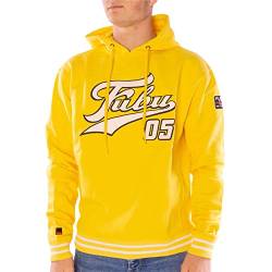 FUBU Varsity SSL Hooded Sweatshirt Herren Hoodie Kapuzenpullover gelb S von FUBU