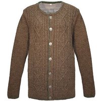 FUCHS Trachtenstrickjacke Strickjacke Herren Albert braun (1-tlg) braun von FUCHS