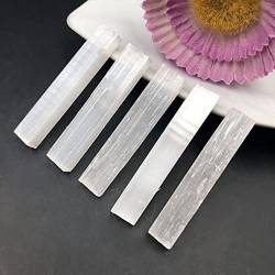 FUERLI 1/2 Stück natürlicher Selenit-Stick, roher Kristall, Reiki, Geschenk, Gips, Basteln, Heimdekoration, Zubehör HOMEZHOU (Color : Selenite 5-6cm, Size : One Size) von FUERLI