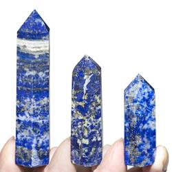 FUERLI 40–80 mm natürliche Amethyst-Säulenkristalle, Turm, Rosenquarz, Kunsthandwerk, Reiki-Pyramiden, Aquarium-Dekorationen HOMEZHOU (Color : Lapis Lazuli, Size : 50-60mm) von FUERLI