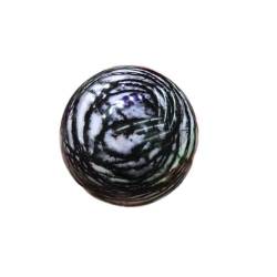 FUERLI 5–7 cm natürliche schwarze Linie Steinkugel Spinnennetz Jaspis Kugeln Netzwerk Dekoration Kunsthandwerk (Größe: 6–7 cm) HOMEZHOU (Size : 5-6cm) von FUERLI