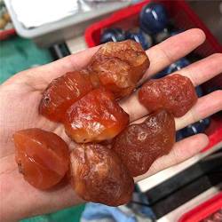 FUERLI 50/100 g natürlicher Kristall-Labradorit, roher Rosenquarz, grobe Edelsteinprobe, Reiki-Heimaquarium-Dekor HOMEZHOU (Color : Red Agate, Size : 100g) von FUERLI