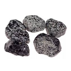 FUERLI 50/100 g natürlicher Kristall-Labradorit, roher Rosenquarz, grobe Edelsteinprobe, Reiki-Heimaquarium-Dekor HOMEZHOU (Color : Snowflake Obsidian, Size : 100g) von FUERLI