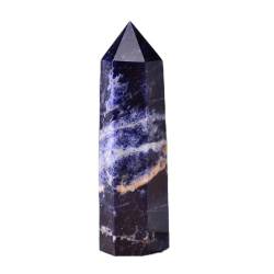 FUERLI 50–80 mm natürliche Kristalle, Spitze, Amethyst, Quarz, Reiki-Turm, Obelisk, Erz, Heimdekoration, Geschenk HOMEZHOU (Color : Sodalite, Size : 50-60mm) von FUERLI