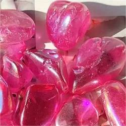 FUERLI Große natürliche Kristall-Trommel-Engel-Aura-Quarz-Kies-Reiki-Poliert-Galvanik-Aquarium-Heimdekoration HOMEZHOU (Color : Purplish Red, Size : 100g) von FUERLI