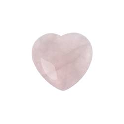 FUERLI Mini Naturquarz Herzform Kristall Anhänger Reiki handgemachter Schmuck Home Decor DIY Zubehör HOMEZHOU (Color : Rose Quartz, Size : 20 * 20 * 7 mm) von FUERLI