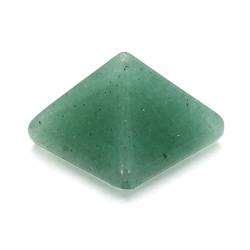 FUERLI Mini-Pyramide, Edelstein, natürlicher Kristall, Quarz, Spitze, Heimbüro, Ornament, Kunsthandwerk, poliertes Geschenk HOMEZHOU (Color : G-green urine, Size : 14 * 14 mm) von FUERLI