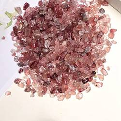 FUERLI Natürliche Kristallquarz-Erzmineralien, natürlicher, bunter Probenquarz for die Dekoration von Aquarien, Heimdekoration HOMEZHOU (Color : Strawberry Crystal, Size : 100g) von FUERLI