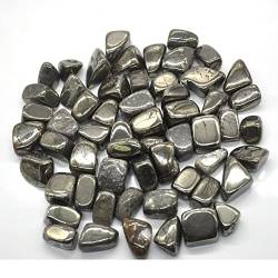 FUERLI Natürlicher schwarzer -Obsidian-Kristall, getrommeltes Massenexemplar, Edelsteine, rohes Aquarium-Dekorationsgeschenk HOMEZHOU (Color : Iron Pyrite, Size : 200g) von FUERLI