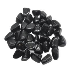FUERLI Natürlicher schwarzer -Obsidian-Kristall, getrommeltes Massenexemplar, Edelsteine, rohes Aquarium-Dekorationsgeschenk HOMEZHOU (Color : Nuumite, Size : 100g) von FUERLI