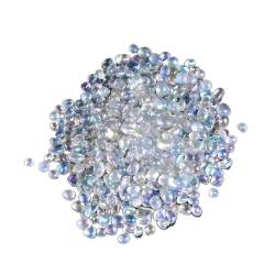 FUERLI Natürliches Kristall-Rosenquarz-Erzexemplar, natürlicher, bunter Quarz for die Heimdekoration von Aquarien HOMEZHOU (Color : Spectrolite, Size : 50g) von FUERLI
