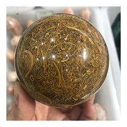 FUERLI Sehr schöne natürliche gelbe, goldene Wolkenkugel, Heimbüro-Einrichtung, starker Magnetfeldstein, handwerklicher Dekorationsstein (Größe: 75–80 mm) HOMEZHOU (Size : 65-70mm) von FUERLI