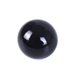FUFIZU 30 mm-100 mm Kristallkugel asiatische seltene schwarze Obsidiankugel Kristallkugel Steindekor Feng Shui, 80 mm, ohne Sockel PINGJIUYIN(Color:60mm,Size:Crystal base) von FUFIZU