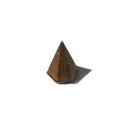 FUFIZU Handpolierter Kristallquarz/Obsidian/Tigerauge-Punkt-Obelisk-Pyramide DIY-Kristallschmuck, Gold PINGJIUYIN(Color:Gold) von FUFIZU