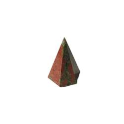 FUFIZU Handpolierter Kristallquarz/Obsidian/Tigerauge-Punkt-Obelisk-Pyramide DIY-Kristallschmuck, Gold PINGJIUYIN(Color:Multicolor) von FUFIZU
