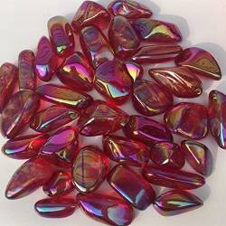 FUFIZU Heimdekoration, 150 g, bunt, rot, galvanisiert, polierter Kristallkies PINGJIUYIN von FUFIZU