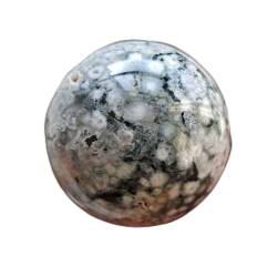 FUFIZU Home Natürliche Ozean-Jaspis-Kugel, polierte Quarzkristall-Steinkugeln zur Dekoration SHENGYUYIN (Size : 8-9cm) von FUFIZU