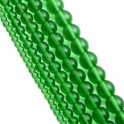 FUFIZU Naturstein, matt, Quarzkristalle, glatt, lose Perlen, 4 mm-12 mm, for die Schmuckherstellung, Charm-Accessoires, DIY, rot, 4 mm, 93 Stk PINGJIUYIN(Color:Dark Green,Size:6mm 60pcs) von FUFIZU