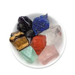 FUFIZU unpolierte Rohedelsteine, gemischt mit 7 Rohsteinen, Kristallsets for PINGJIUYIN von FUFIZU