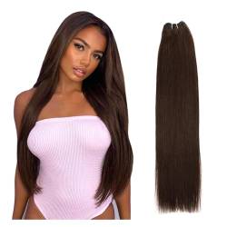 Human Hair Bundles Brasilianische glatte Haarwebart-Bündel, 35,6–71,1 cm, Höhenverhältnis, Remy-Haarverlängerungen, 100 g/Stück human hair weave (Size : 1Pcs/Lot, Color : #2_17INCHES) von FUHAI-666