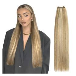 Human Hair Bundles Brasilianische glatte Haarwebart-Bündel, 35,6–71,1 cm, Höhenverhältnis, Remy-Haarverlängerungen, 100 g/Stück human hair weave (Size : 1Pcs/Lot, Color : P18-60_20INCHES) von FUHAI-666