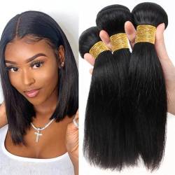 Human Hair Bundles Menschliches Haar Bundles Gerade Bundles Menschliches Haar 12A Haar Bundles Menschliches Haar Natürliche Schwarz Bundles Menschliche Haarwebart Bundles Menschliches haar Extensions von FUHAI-666